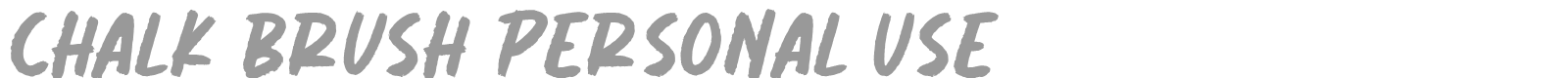Chalk Brush font preview